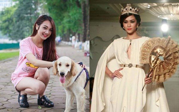 Thí sinh Huyền My (trái) và Trần Ngọc Bích.