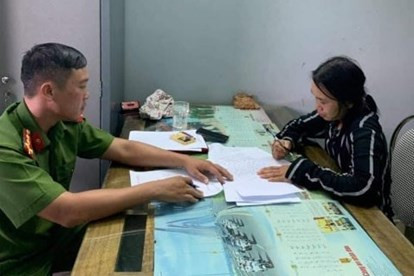 Đối tượng Then tại cơ quan điều tra. Ảnh: LĐO.