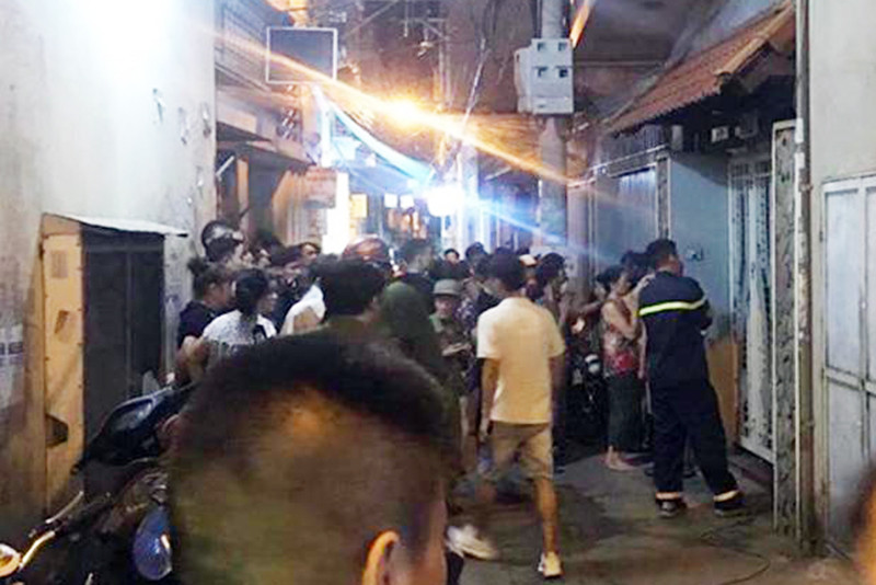 Khu vực nơi xảy ra sự việc.