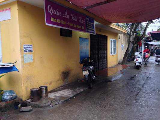 HIện trường xảy ra vụ việc