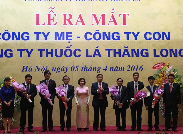 Thuốc lá Thăng Long hoạt động theo mô hình công ty mẹ-con