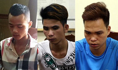 Các đối tượng trong đường dây mua bán, vận chuyển ma túy. Ảnh: Nguyễn Thái.