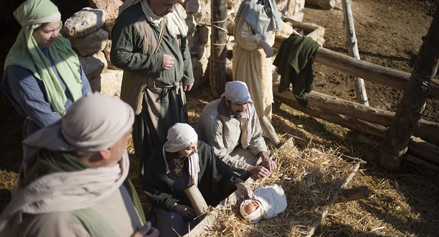 Màn tái hiện Chúa Jesus ra đời tại Nazareth vào ngày 20/12/2016. Ảnh: AP
