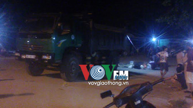 Hiện trường vụ tai nạn.