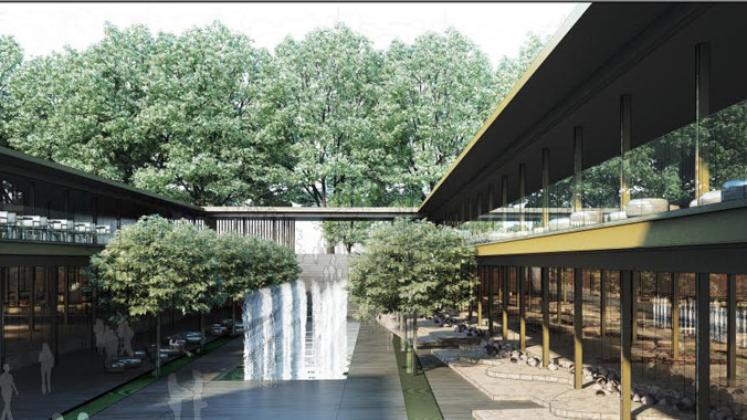  Phối cảnh đồ án đạt giải nhì của tác giả người Pháp Jean Francois Milou