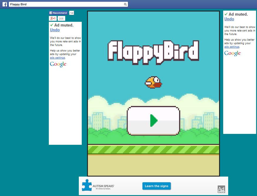 Flappy Bird bất ngờ xuất hiện trên Facebook 