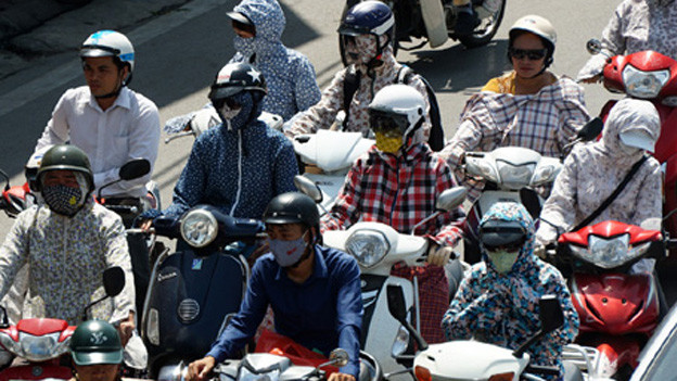 Nắng như đổ lửa những ngày qua. Ảnh Hữu Nghị.