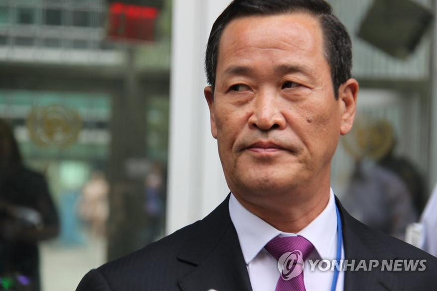 Ông Kim Song, Trưởng phái đoàn Triều Tiên tại Liên Hợp quốc. (Ảnh: Yonhap)
