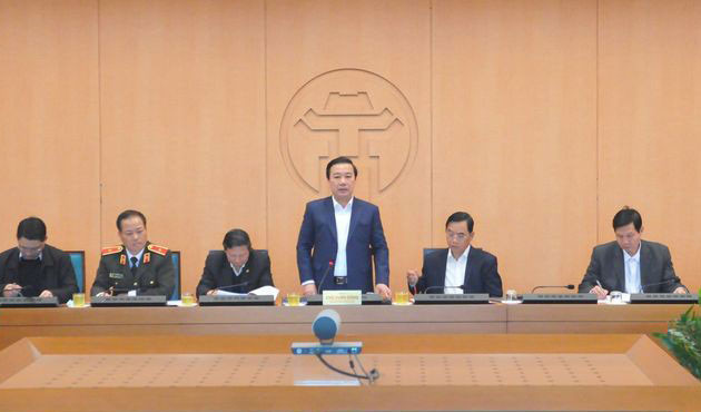 Ông Chử Xuân Dũng phát biểu kết luận cuộc họp