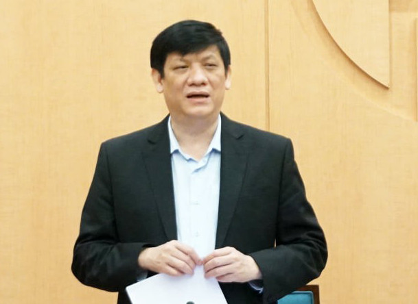 Bộ trưởng Bộ Y tế Nguyễn Thanh Long phát biểu tại cuộc họp