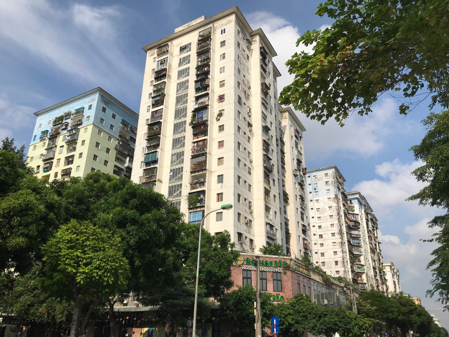 Khu chung cư Đền Lừ (Hoàng Văn Thụ, Hoàng Mai, Hà Nội). Ảnh: Trường Phong