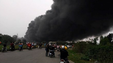 Hiện trường vụ cháy.