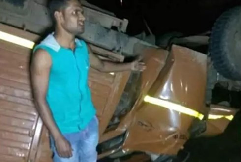 Hiện trường vụ tai nạn.