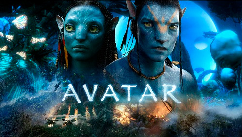 Nữ diễn viên Zoe Saldana trong vai Neytiri và nam diễn viên Sam Worthington trong vai Jake Sully trong phần 1 của "Avatar".