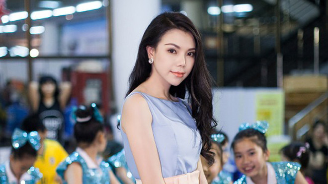 Trà Ngọc Hằng lộng lẫy làm MC Aerobic nhí Hà Nội