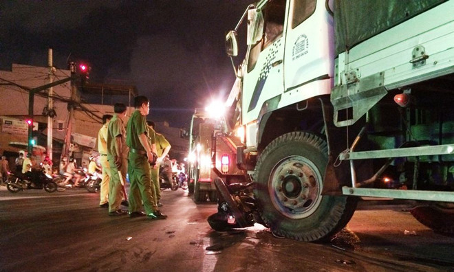 Hiện trường vụ tai nạn.