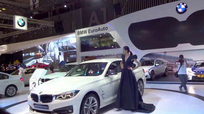 Một gian trưng bày sản phẩm của Công ty CP ô tô Âu Châu