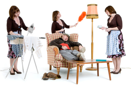 Chồng lười tại vợ