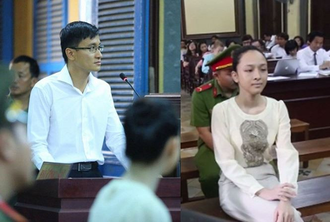 Ông Cao Toàn Mỹ và Phương Nga tại một lần tòa xét xử. Ảnh: Tân Châu