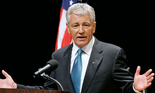 Bộ trưởng Quốc phòng Mỹ Chuck Hagel.