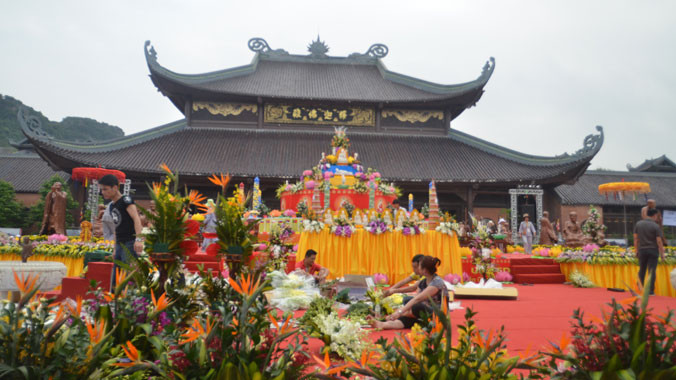 Điện Tam thế - nơi diễn ra Đại lễ. Ảnh: THANH HÀ