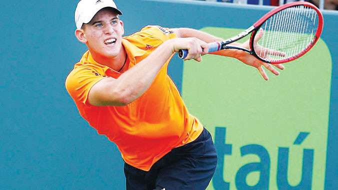 Dominic Thiem đã tạo nên bất ngờ lớn khi mới 20 tuổi. Ảnh: Facebook