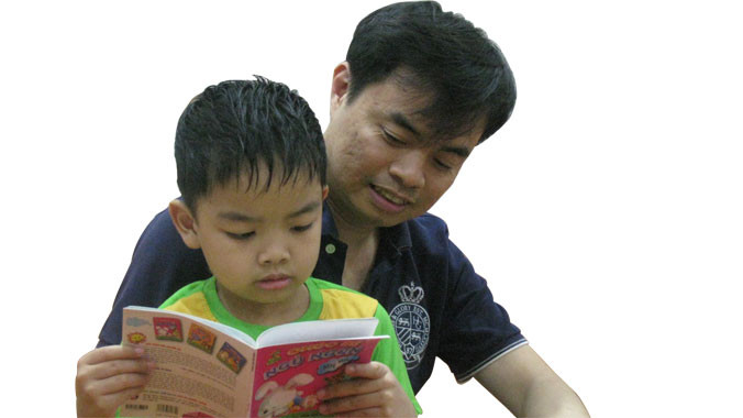 Những giây phút yên bình bên con