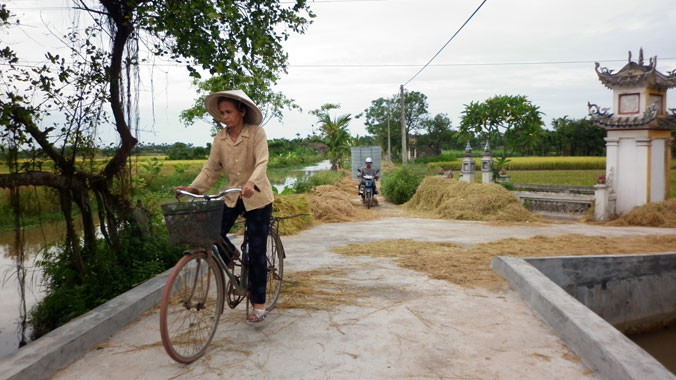 Xã thí điểm NTM cấp T.Ư Hải Đường, Hải Hậu, Nam Định. Ảnh: H.T