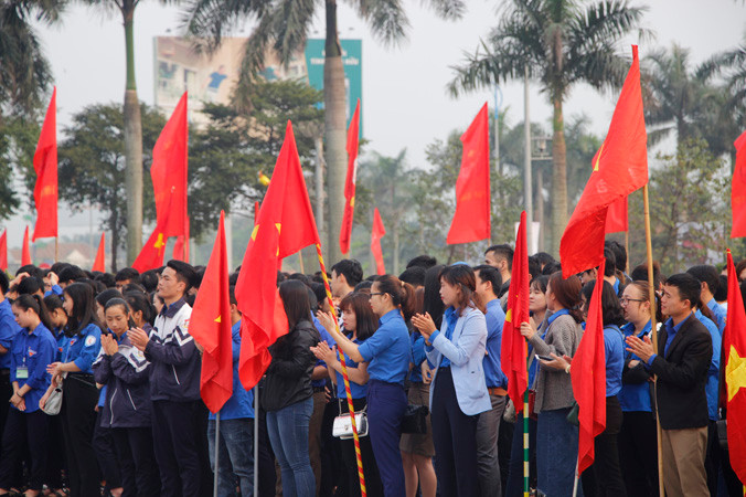 Quang cảnh lễ khởi động.