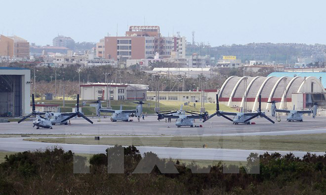 Một căn cứ không quân của Mỹ tại Nhật Bản. Nguồn: AFP/TTXVN.