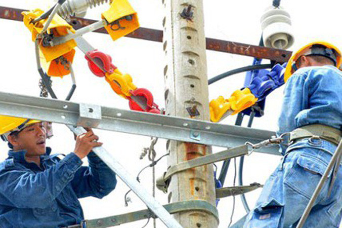 Khung giá bán buôn điện của EVN được áp dụng từ ngày 1-1 đến 31-12-2018.