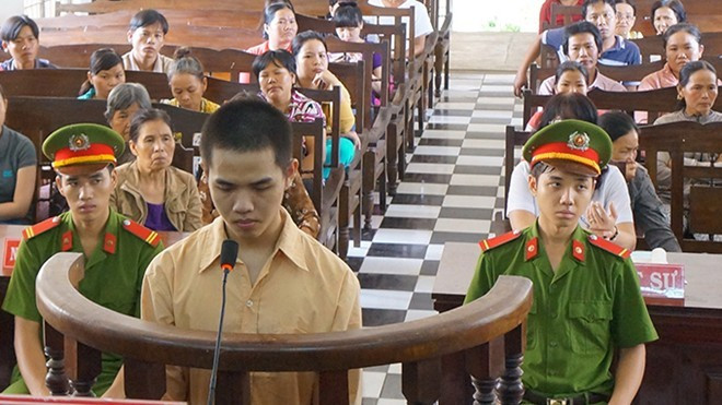 Phan Châu Cường tại tòa.