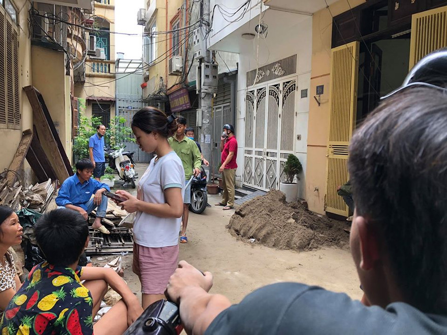 Hiện trường vụ việc.