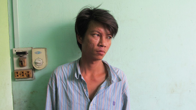 Nguyễn Đồng Quang tại cơ quan công an.