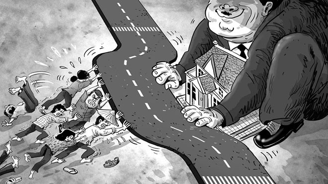 Tác phẩm dự thi tranh biếm họa VACI 2014. Tác giả: Leo