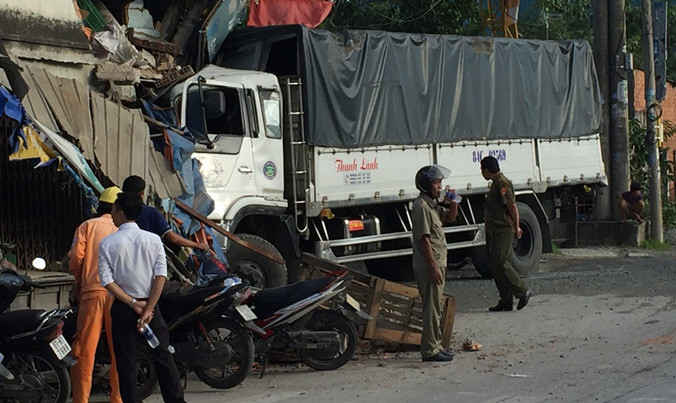 Hiện trường tai nạn.