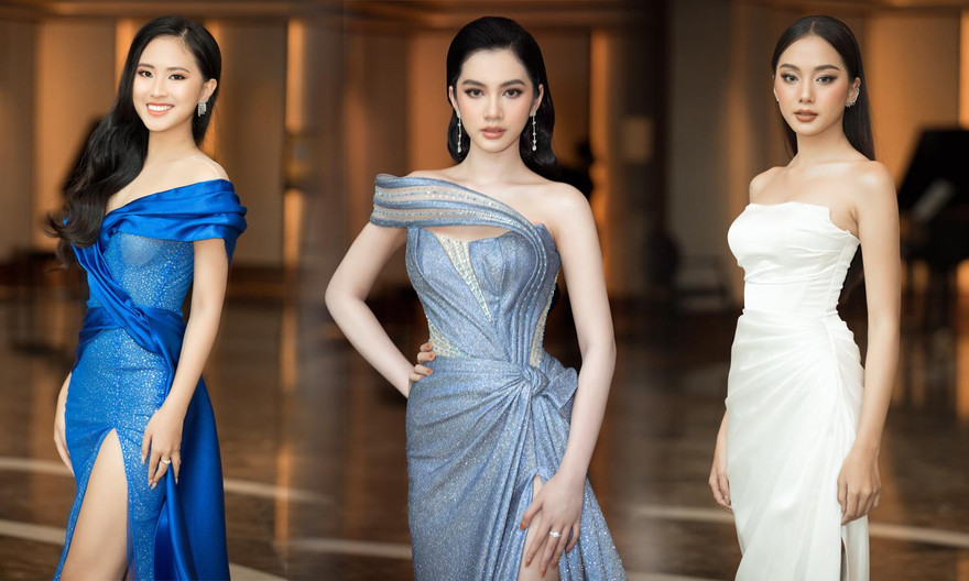 Cẩm Đan, Bích Thùy diện váy cúp ngực siêu gợi cảm