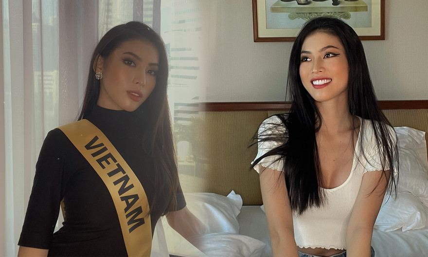 Những hình ảnh giản dị của Á hậu Ngọc Thảo từ khu cách ly ở Thái Lan.