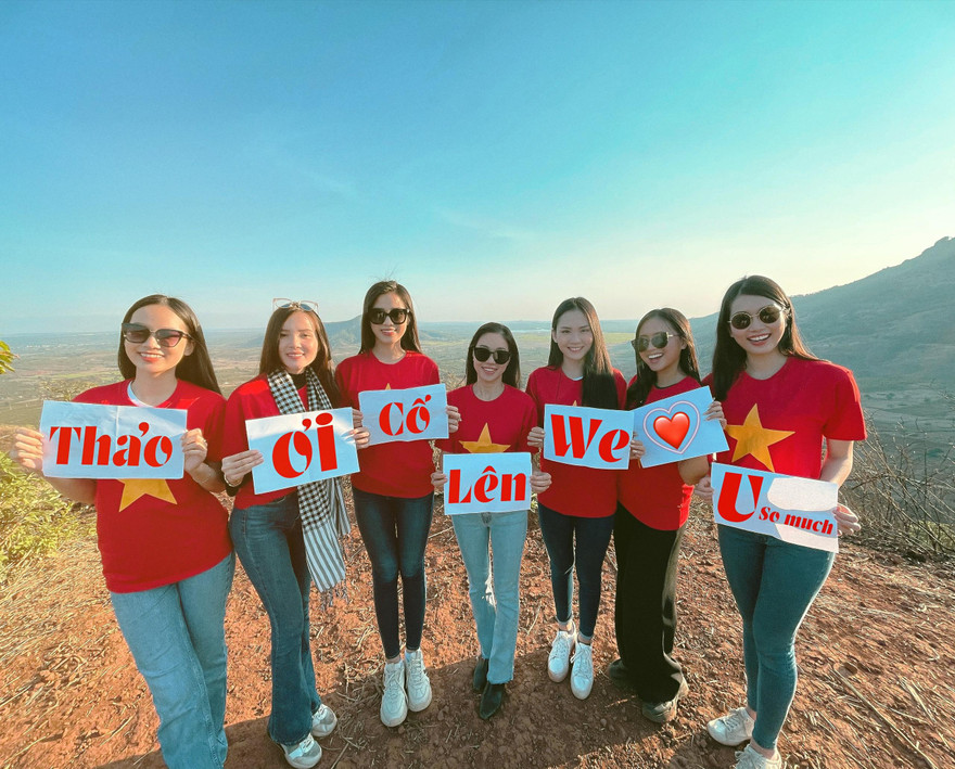 Dàn hậu đồng loạt làm điều này cho Á hậu Ngọc Thảo trước đêm Chung kết MGI 2020