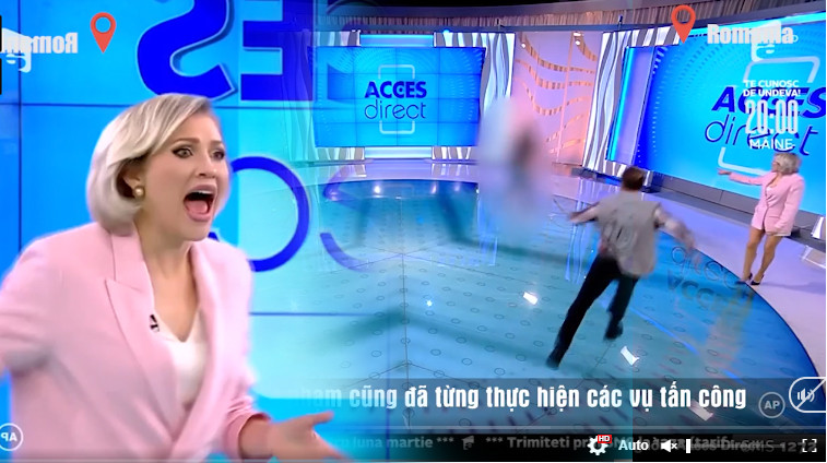 Showbiz 24/3: MC bị người phụ nữ khỏa thân ném đá khi đang dẫn trực tiếp trên truyền hình