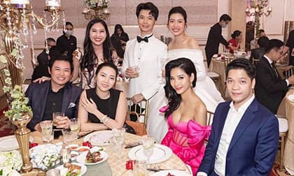 Showbiz 29/7: Hoàng Thùy bị chê mặc lố tại tiệc cưới, cô dâu Thúy Vân nói gì?