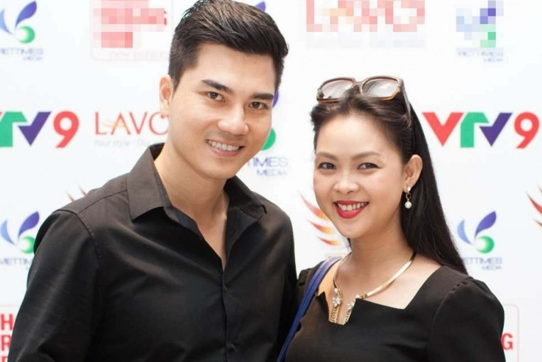 Diễn viên Thành Được và bà xã- Vân Anh. 