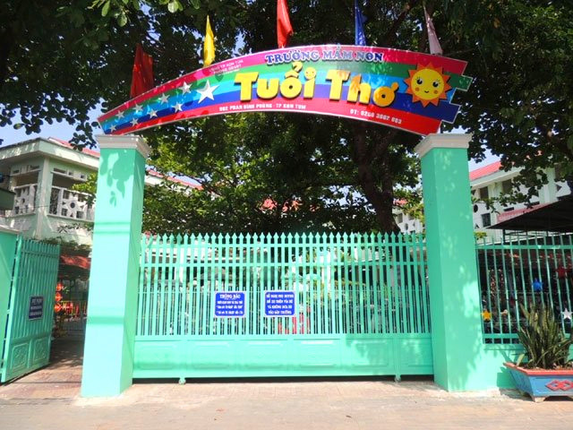 Trường Mầm non Tuổi thơ nơi xảy ra sự việc