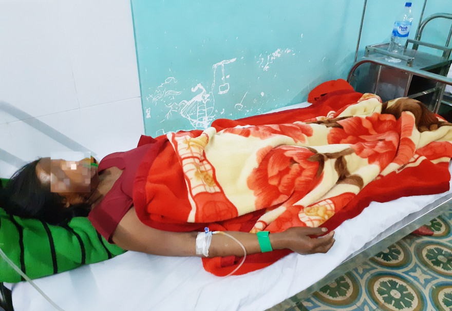 Một trường hợp gặp nạn đang được điều trị tại bệnh viện