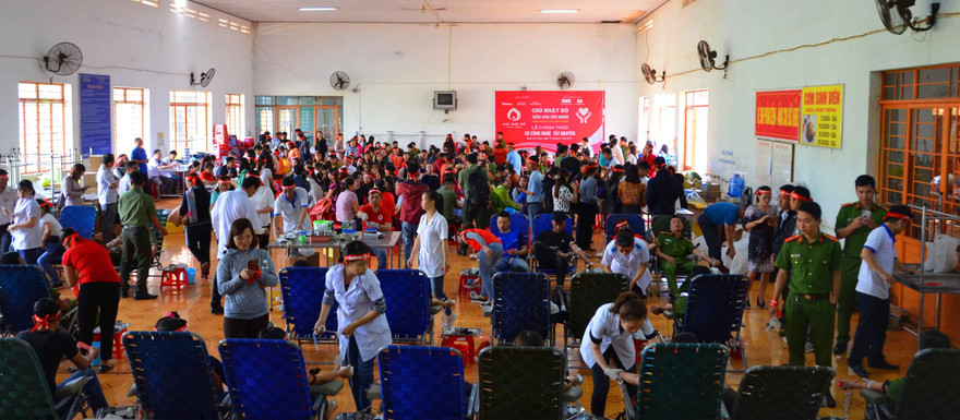 Lực lượng chi viện đông vui đến từ TP Buôn Ma Thuột 