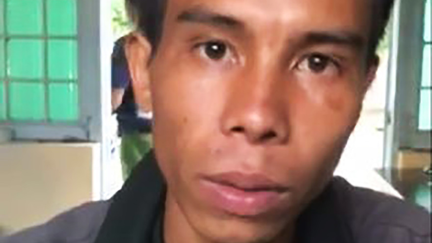 A Sap tại cơ quan điều tra. Ảnh: Hà My