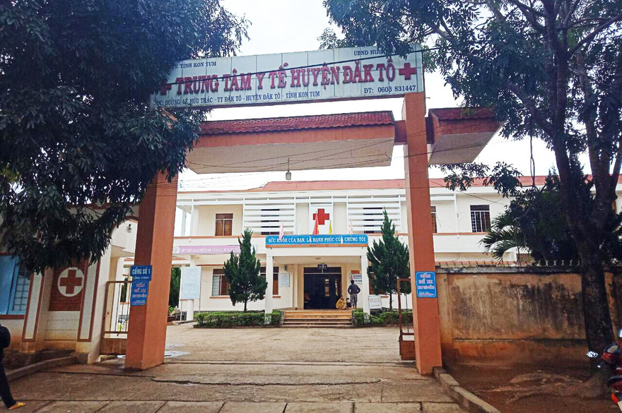  Trung tâm Y tế huyện Đăk Tô nơi xảy ra vụ việc 