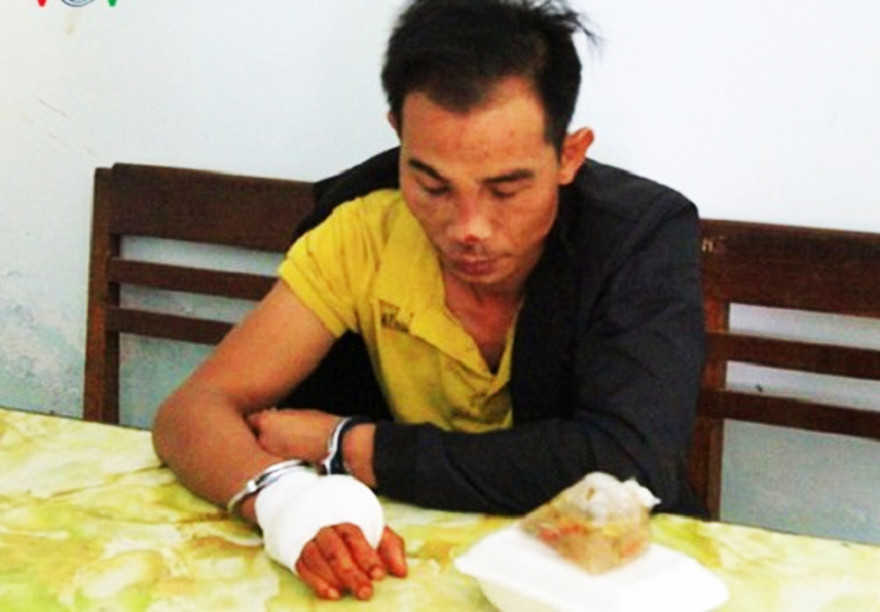 Bùi Công Tuấn Bằng khi bị bắt