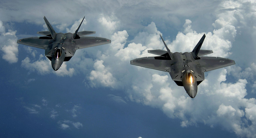 Tiêm kích tàng hình F-22 Raptor. Ảnh: US Air Force