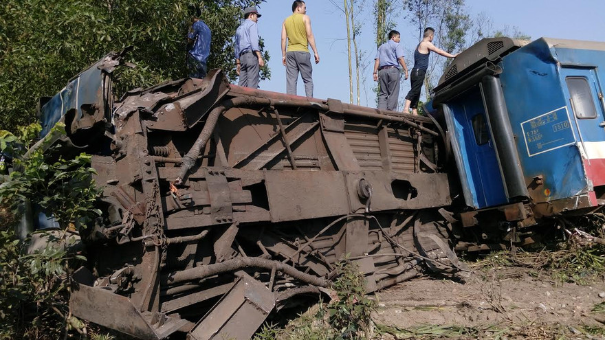 Hiện trường vụ tai nạn.